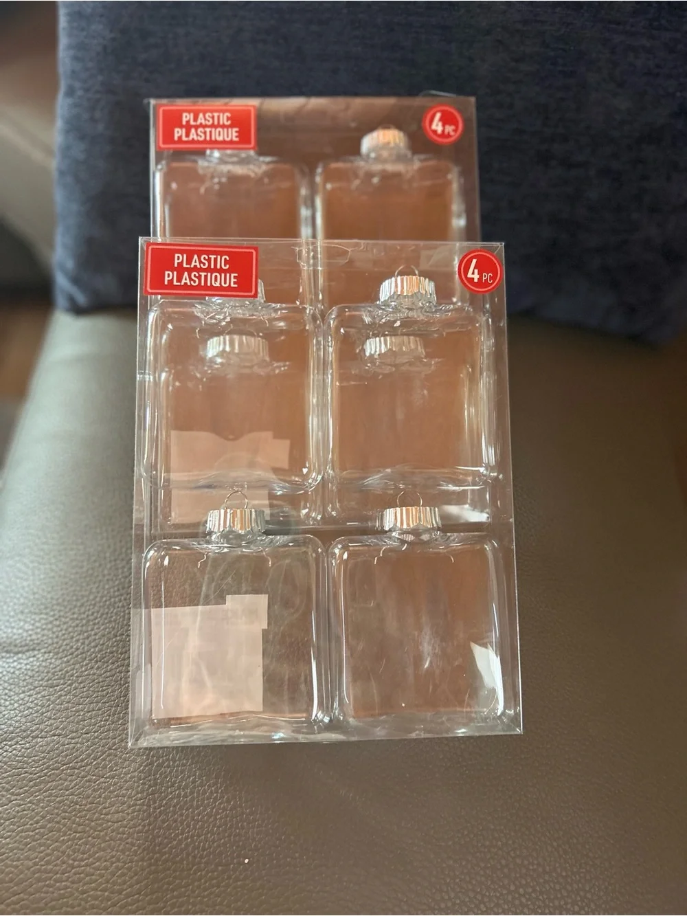 Make Market Christmas Noel Clear Plastic Square Ornament Packs